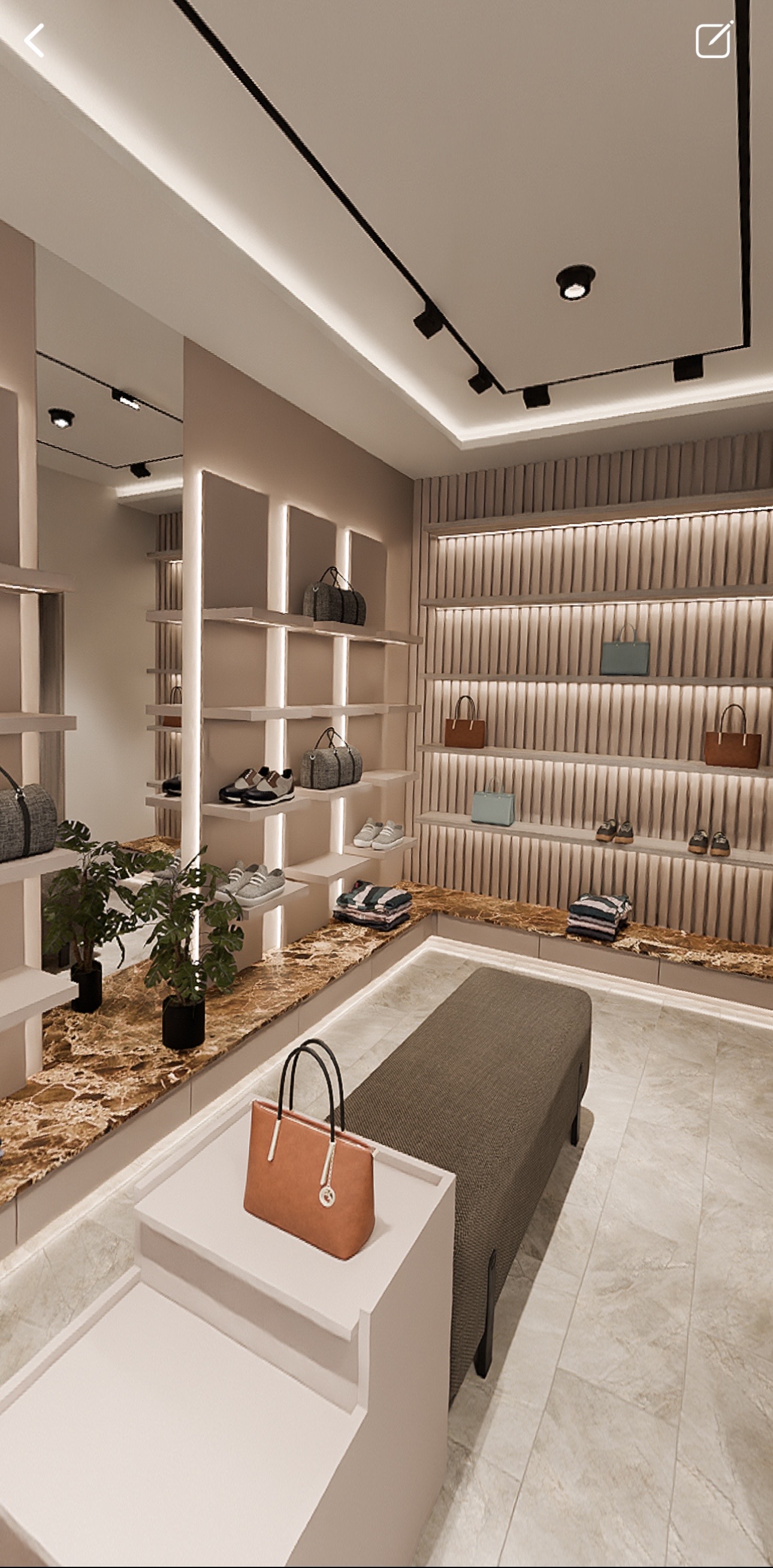 Area 1 Shop — 3D render